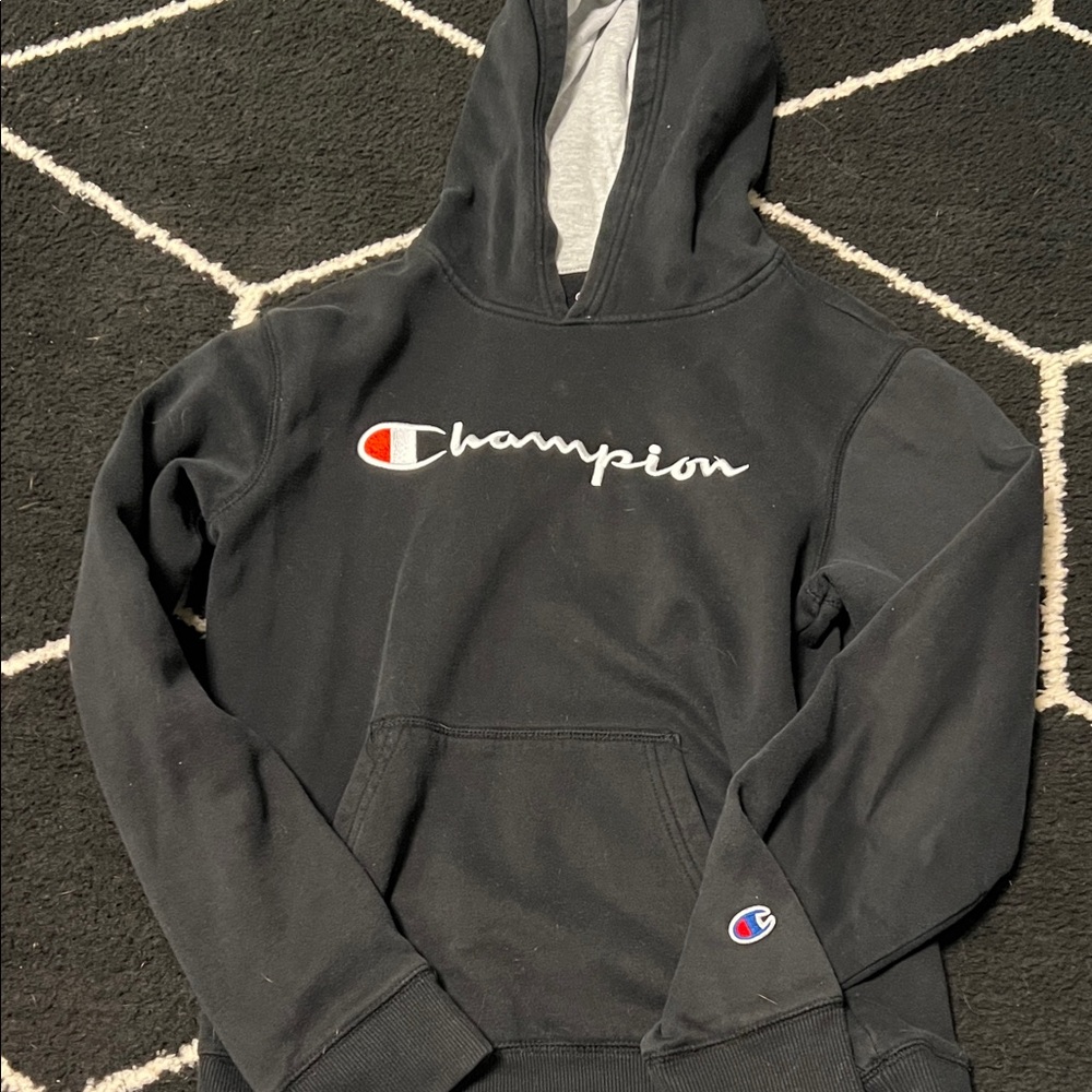Kids XL Champion Black and Gray Hoodie